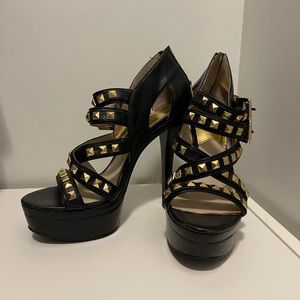 Michael Kors Studded Platform Sandal Heels